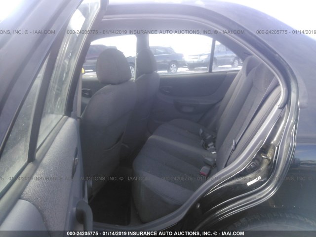 KMHCG45C72U333726 - 2002 HYUNDAI ACCENT GL BLACK photo 8