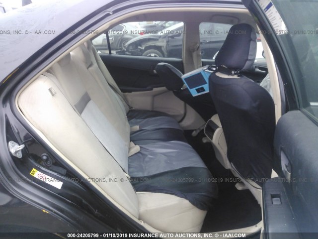 4T4BF1FK9CR261891 - 2012 TOYOTA CAMRY SE/LE/XLE 黑色 照片 8