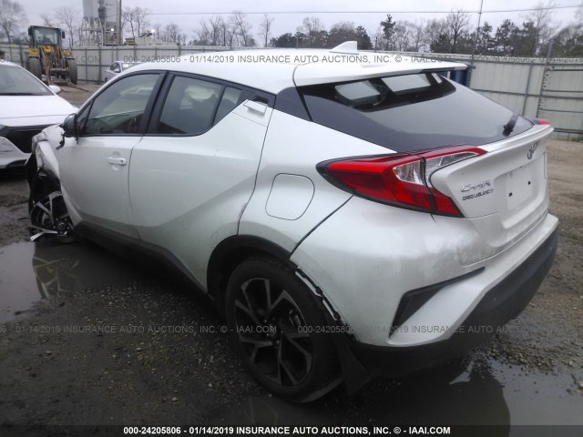 JTNKHMBX3J1006224 - 2018 TOYOTA C-HR XLE/XLE PREMIUM WHITE photo 3