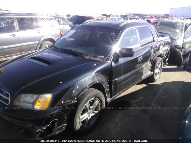 4S4BT63C266102877 - 2006 SUBARU BAJA TURBO BLACK photo 6