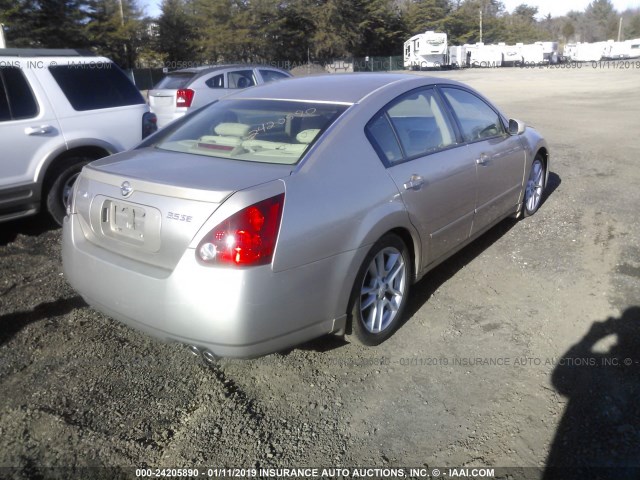 1N4BA41E26C832606 - 2006 NISSAN MAXIMA SE/SL TAN photo 4