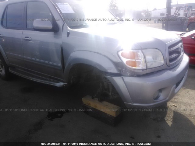 5TDZT34A13S186863 - 2003 TOYOTA SEQUOIA SR5 SILVER photo 6