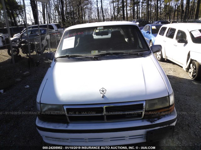 2B4GD45R2MR208407 - 1991 DODGE CARAVAN SE WHITE photo 6