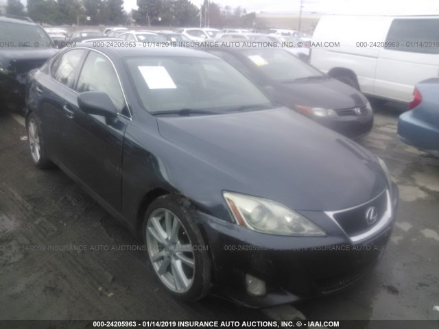 JTHBE262665002974 - 2006 LEXUS IS 350 BLACK photo 1