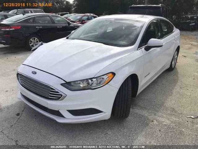 3FA6P0LU1JR172890 - 2018 FORD FUSION SE HYBRID WHITE photo 14