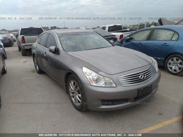 JNKBV61E08M218319 - 2008 INFINITI G35 GRAY photo 1