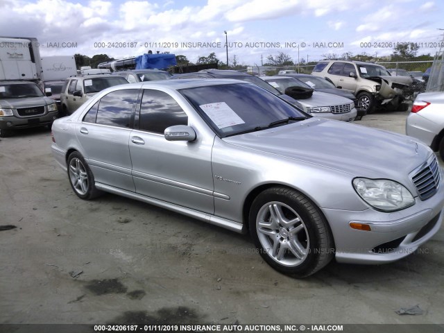 WDBNG74J34A429709 - 2004 MERCEDES-BENZ S 55 AMG SILVER photo 1
