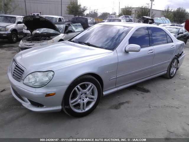 WDBNG74J34A429709 - 2004 MERCEDES-BENZ S 55 AMG SILVER photo 2