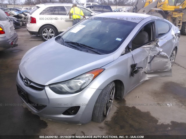 5NPDH4AEXBH060174 - 2011 HYUNDAI ELANTRA GLS/LIMITED SILVER photo 2