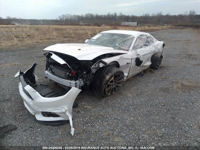 1FA6P8CF7H5280850 - 2017 FORD MUSTANG GT WHITE photo 2