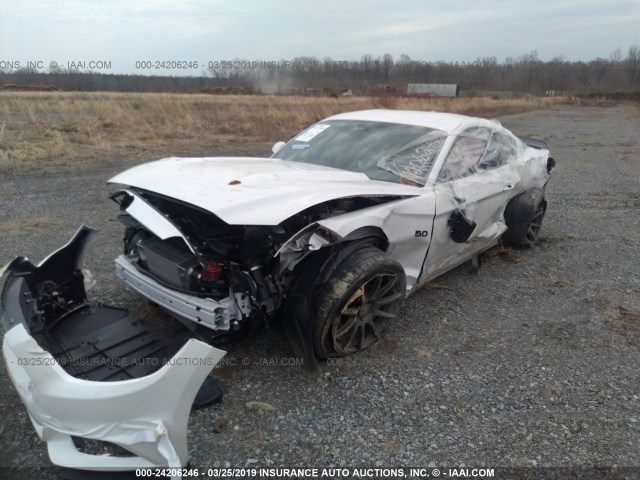 1FA6P8CF7H5280850 - 2017 FORD MUSTANG GT WHITE photo 6