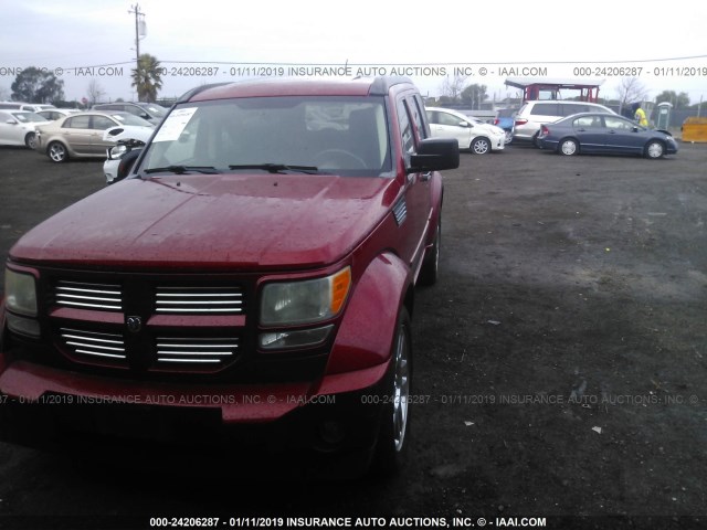 1D8GT58627W678608 - 2007 DODGE NITRO R/T RED photo 2