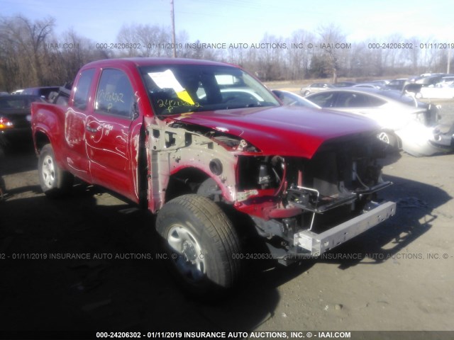 5TFSX5EN0HX050941 - 2017 TOYOTA TACOMA ACCESS CAB/SR/SR5 წითელი ფოტო 1