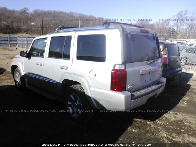 1J8HG58228C110598 - 2008 JEEP COMMANDER LIMITED SILVER photo 3
