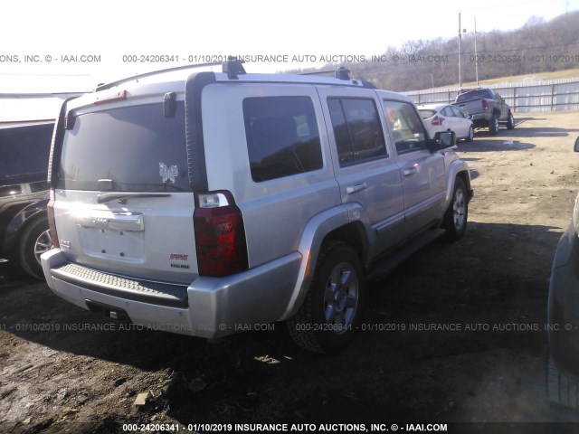 1J8HG58228C110598 - 2008 JEEP COMMANDER LIMITED SILVER photo 4