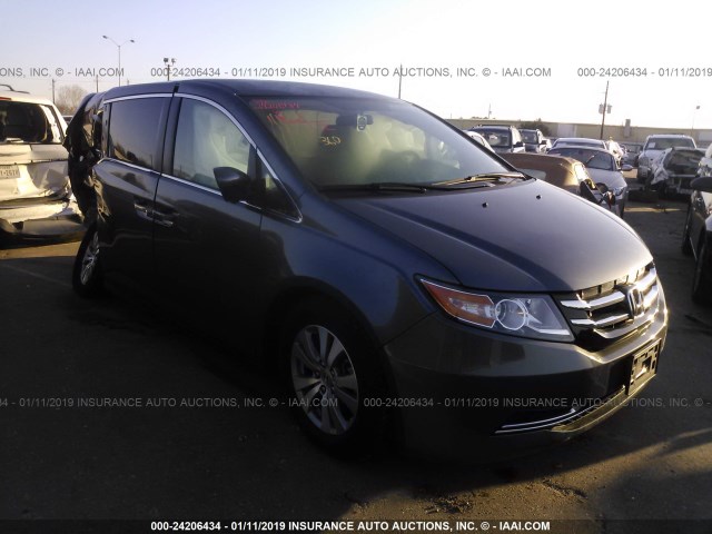 5FNRL5H32GB149225 - 2016 HONDA ODYSSEY SE GRAY photo 1