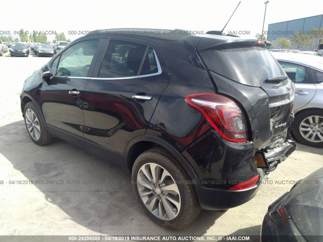 KL4CJESB7KB721679 - 2019 BUICK ENCORE PREFERRED 黑色 照片 3