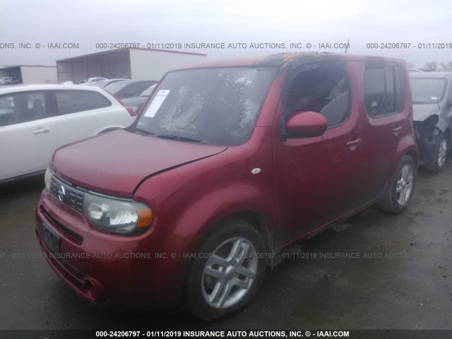 JN8AZ2KR8AT153828 - 2010 NISSAN CUBE S/SL/KROM RED photo 2