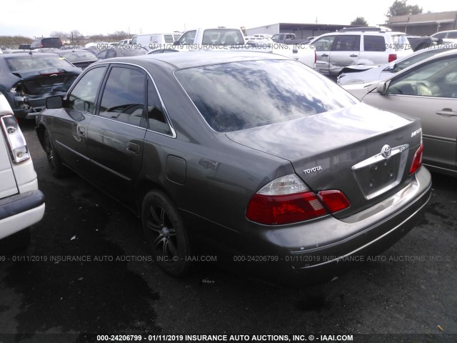 4T1BF28B13U314869 - 2003 TOYOTA AVALON XL/XLS GRAY photo 3