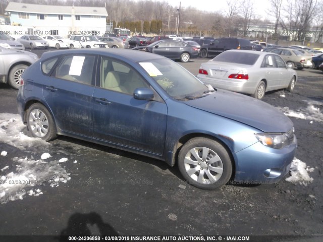 JF1GH61659G817083 - 2009 SUBARU IMPREZA BLUE photo 1