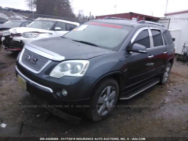 1GKKRRED1BJ330925 - 2011 GMC ACADIA SLT-1 GRAY photo 2