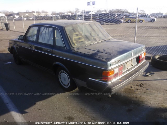 YV1AA8842M1450458 - 1991 VOLVO 240 BLACK photo 3