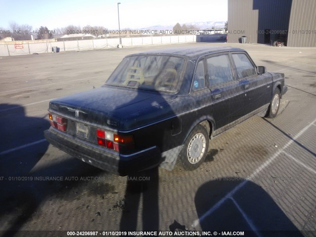 YV1AA8842M1450458 - 1991 VOLVO 240 BLACK photo 4