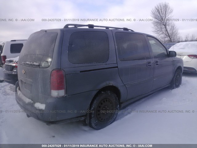 1GNDV33127D173201 - 2007 CHEVROLET UPLANDER LT GRAY photo 4