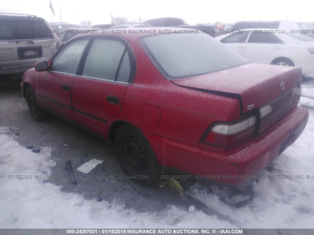 1NXBB02E3TZ361985 - 1996 TOYOTA COROLLA DX RED photo 3