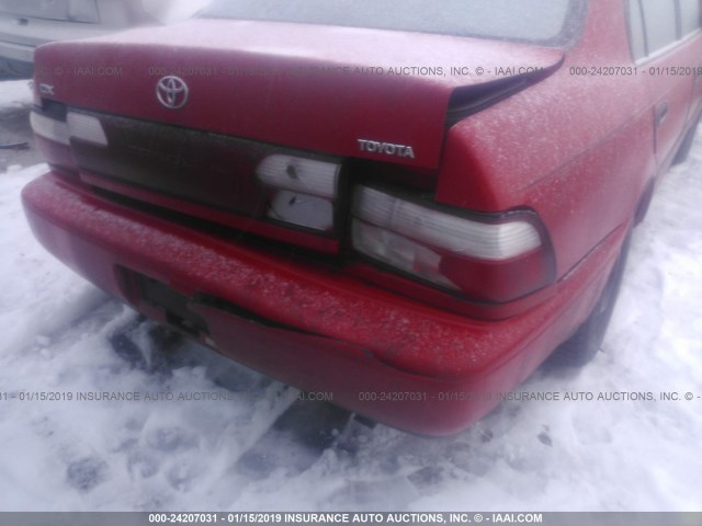 1NXBB02E3TZ361985 - 1996 TOYOTA COROLLA DX RED photo 6