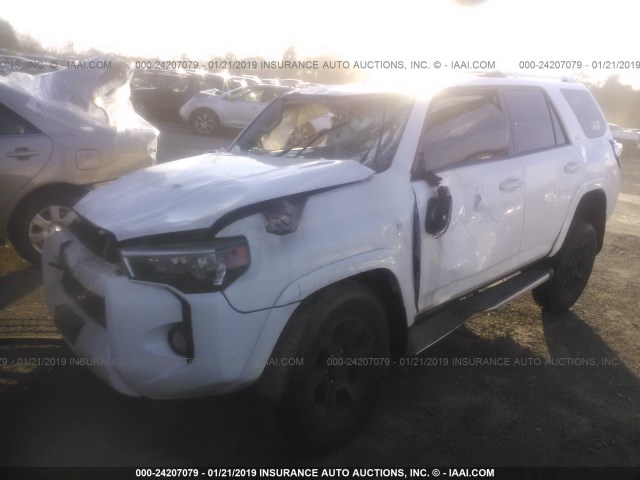 JTEBU5JR1G5362399 - 2016 TOYOTA 4RUNNER SR5 PREM/LTDL/TRAIL/TRD WHITE photo 2