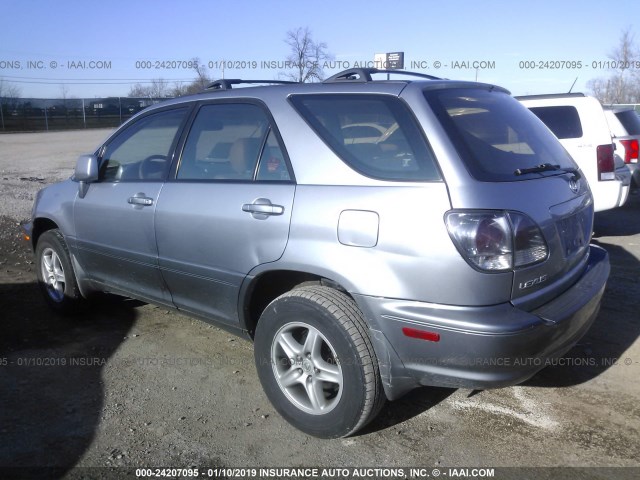 JTJHF10U720236526 - 2002 LEXUS RX 300 Light Blue photo 3