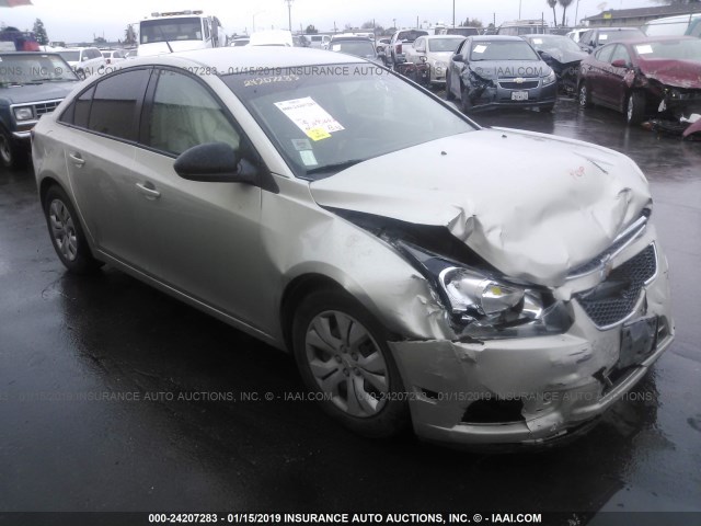 1G1PA5SG3E7187499 - 2014 CHEVROLET CRUZE LS GOLD photo 1