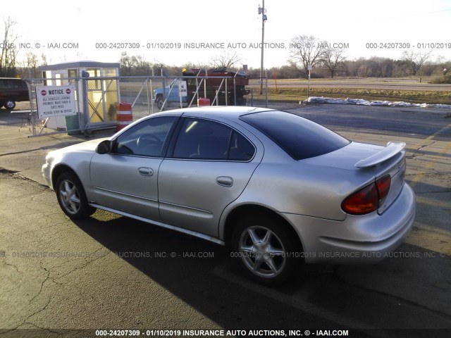 1G3NL52T11C247688 - 2001 OLDSMOBILE ALERO GL SILVER photo 3