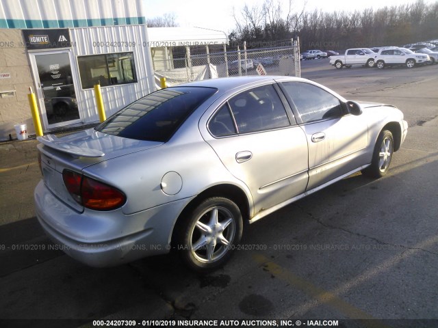 1G3NL52T11C247688 - 2001 OLDSMOBILE ALERO GL SILVER photo 4