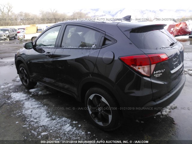 3CZRU6H53JM728886 - 2018 HONDA HR-V EX BLACK photo 3