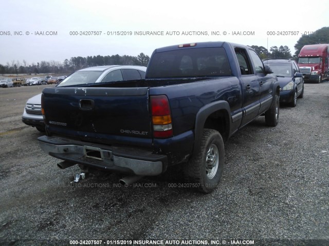 1GCHC23U02F150064 - 2002 CHEVROLET SILVERADO C2500 HEAVY DUTY BLUE photo 4