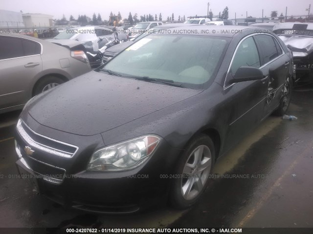 1G1ZB5E09CF266960 - 2012 CHEVROLET MALIBU LS ნაცრისფერი ფოტო 2