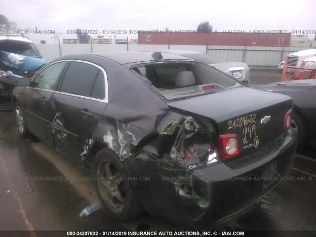 1G1ZB5E09CF266960 - 2012 CHEVROLET MALIBU LS ნაცრისფერი ფოტო 3