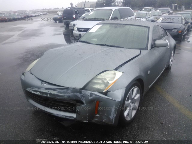 JN1AZ34D74T150803 - 2004 NISSAN 350Z COUPE SILVER photo 2