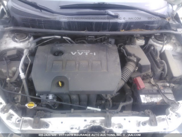 2T1KU40E79C185649 - 2009 TOYOTA COROLLA MATRIX  WHITE photo 10