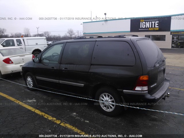 2FMZA5240XBA07620 - 1999 FORD WINDSTAR SE BLACK photo 3