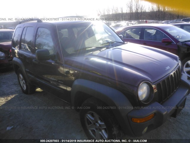 1J4GL48KX3W632924 - 2003 JEEP LIBERTY SPORT/FREEDOM MAROON photo 1