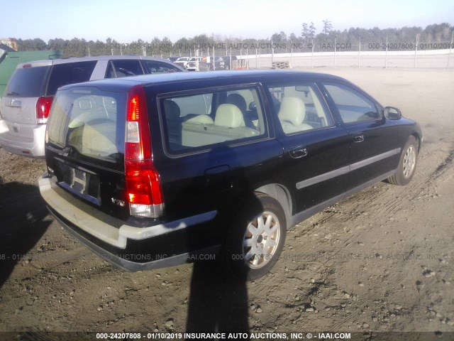 YV1SW61R122250338 - 2002 VOLVO V70 BLACK photo 4