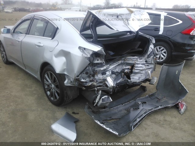 19UUA8F3XEA000590 - 2014 ACURA TL SE SILVER photo 6