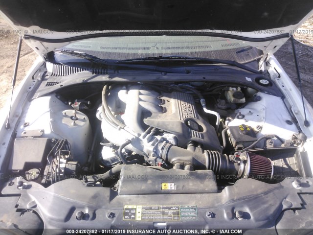 1LNHM86S05Y635593 - 2005 LINCOLN LS WHITE photo 10
