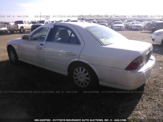 1LNHM86S05Y635593 - 2005 LINCOLN LS WHITE photo 3