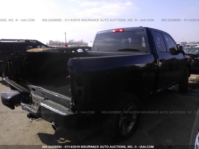 1C6RD6FT6CS316387 - 2012 DODGE RAM 1500 ST Dark Blue photo 4