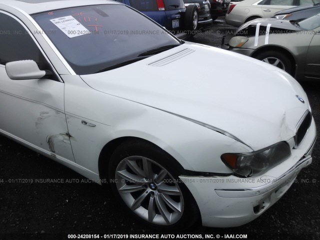 WBAHN83597DT70986 - 2007 BMW 750 WHITE photo 6