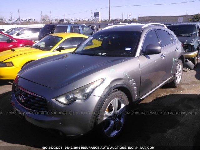 JN8AS1MU1AM801939 - 2010 INFINITI FX35 GRAY photo 2